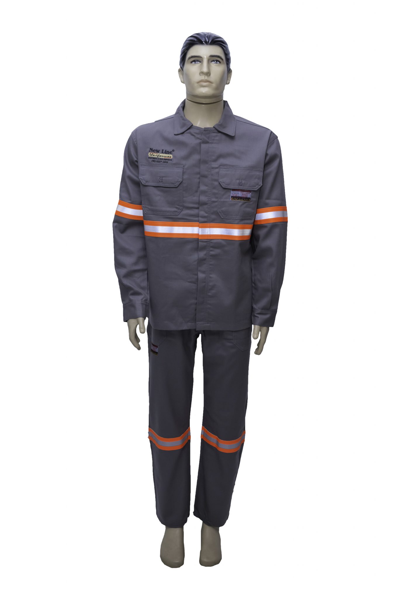 Conjunto Retardante À Chama N10 Com Faixa Refletiva New Line